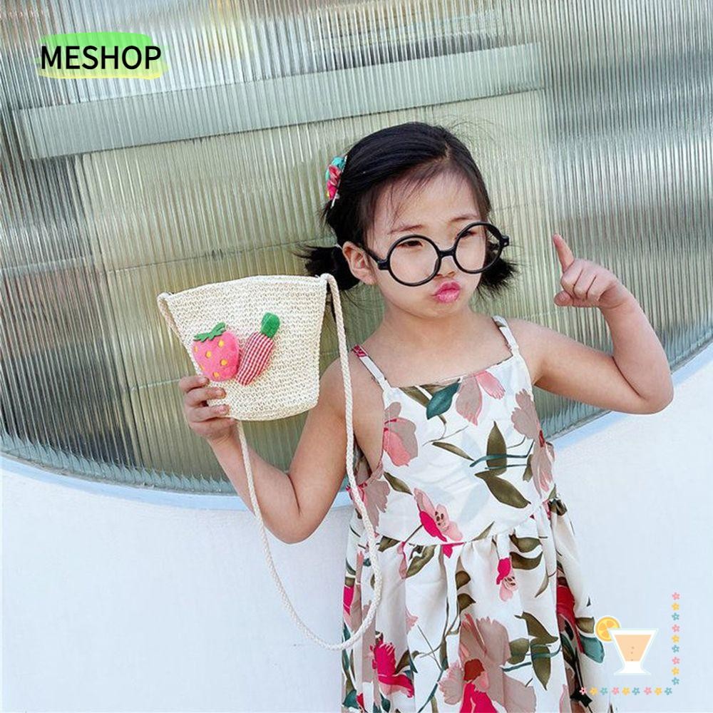 Me Straw Messenger Bag Daisy Flower Mini Cute Girls Princess Handbag