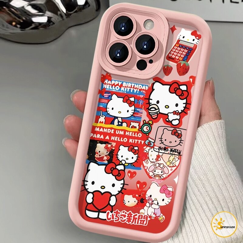 เคสนิ่มลายคิตตี้สุดน่ารัก เข้ากันได้กับ Samsung A15 A54 A05s A12 A32 A05 A23 A14 A03s A24 A50 A25 A13 A02s A03 A50s