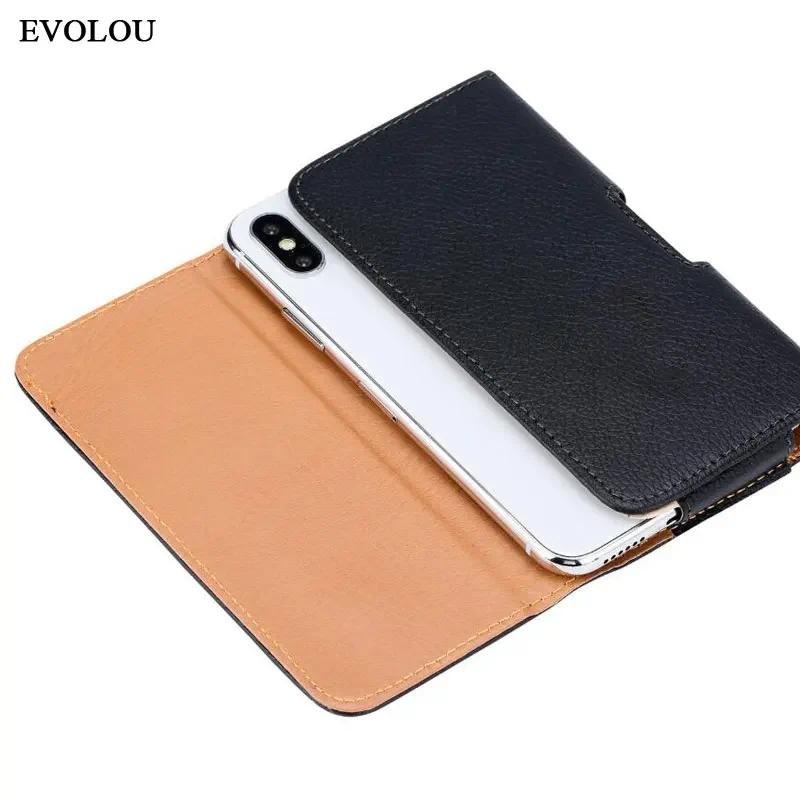 Universal เข็มขัดหนังคลิปกระเป๋าสําหรับ iphone 16 Pro Max 15 14 Plus 13 12 11 Pro Filp กระเป๋าคาดเอวแม่เหล็กแนวตั้งเคสโทรศัพท์