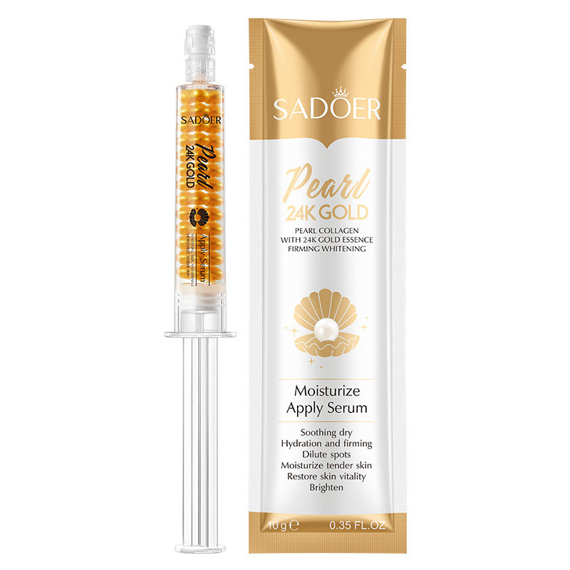 Sadoer 24K Gold Pearl Collagen Water Light Needle Essence Moisturizing Moisturizing