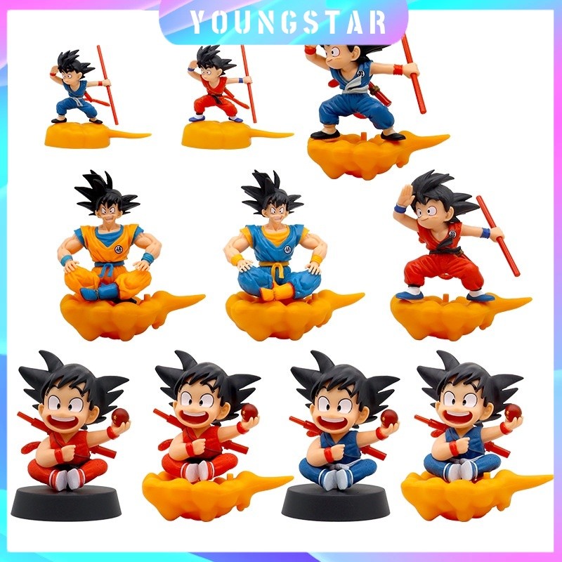 Fyg อะนิเมะ Dragon Ball Z รูปของเล่นเด็กตุ๊กตา Kawaii Goku อุปกรณ์เสริมของเล่นเด็กของขวัญตัวเลขการกระทํางานอดิเรก