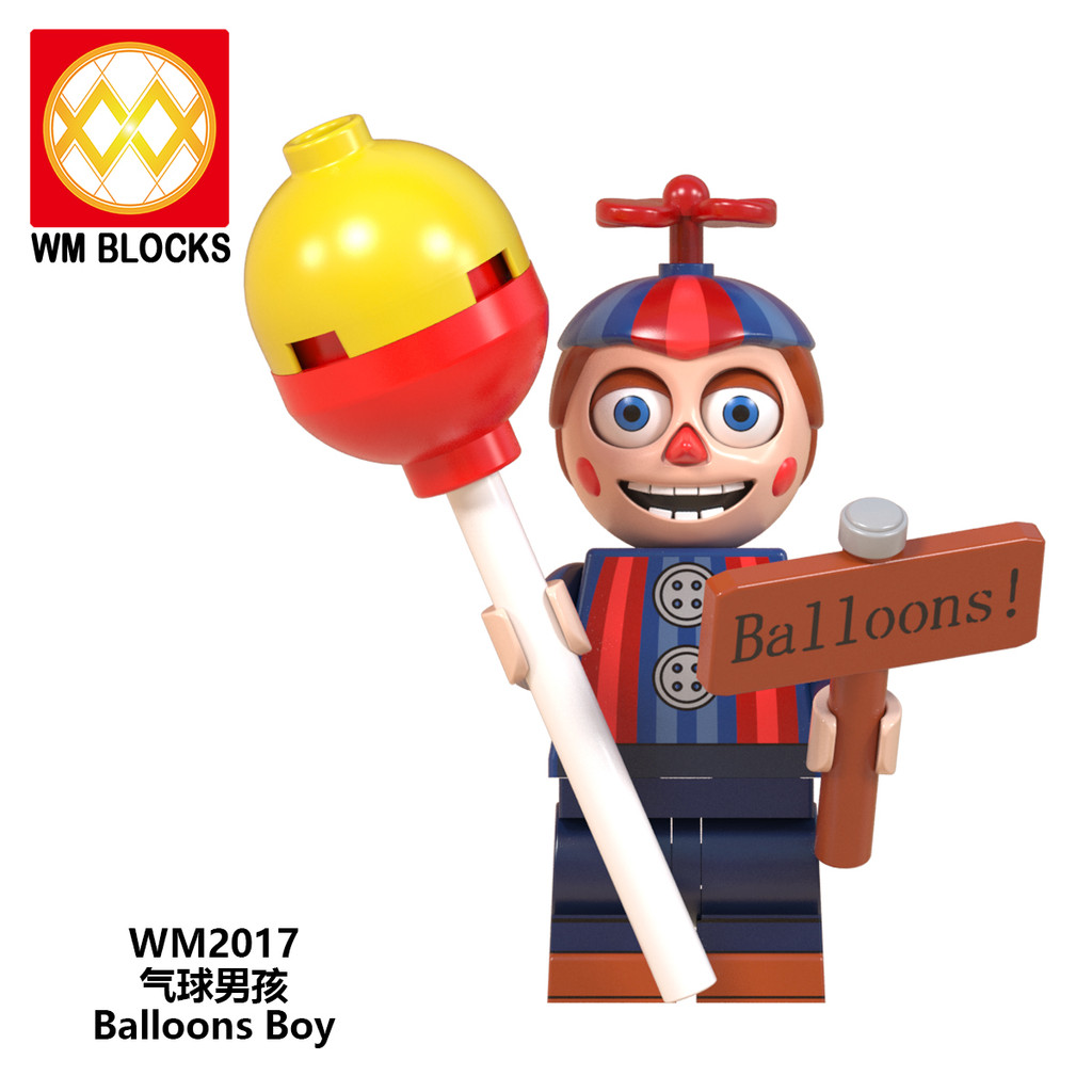ห้าคืนที่ Freddys Building Blocks Chica Bonnie Fox Clockwork บอลลูน Lolbit Springtrap Endo Minifigures