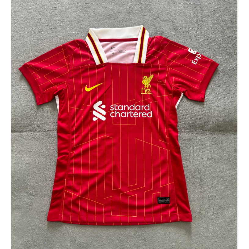 แฟน ๆ 24-25 เสื้อลิเวอร์พูลเหย้าผู้หญิงเสื้อฟุตบอลคุณภาพสูง S-2XL