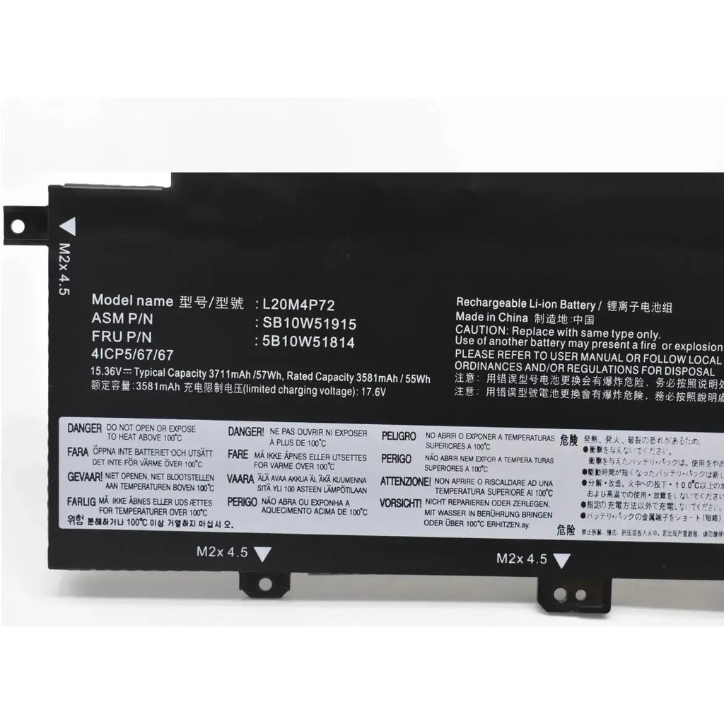 L20M4P72 L20L4P72 L20C4P72 L20D4P72 Battery for Lenovo ThinkPad T14s 2nd Gen 2021 Series SB10W51914 