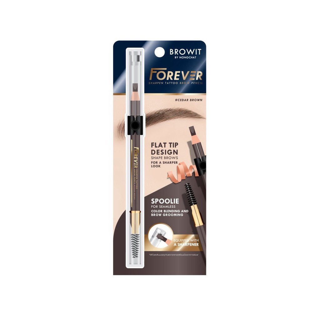 Browit Forever Sharp Pen Tattoo Brow Pencil 2.6g. บราวอิท ฟอร์เอเวอร์ ชาร์พเพน แทททู บราว เพนซิล 2.6g