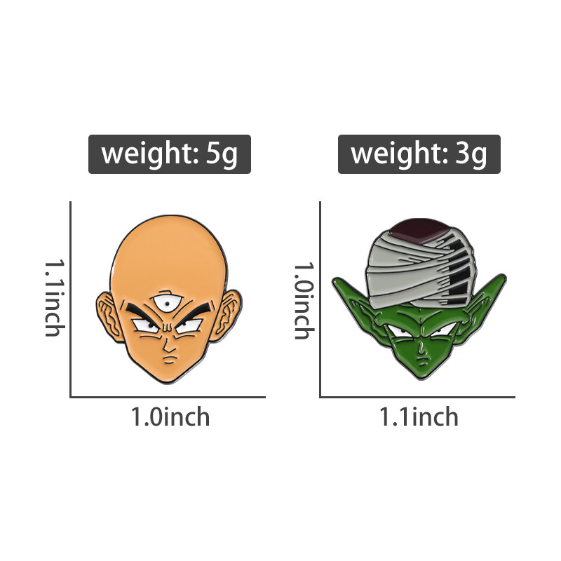 ญี่ปุ่นอะนิเมะ Dragon Ball เข็มกลัด Super Saiyan การ์ตูนตัวอักษรป้ายโลหะเสื้อผ้าอุปกรณ์เสริม Lapel Pin เครื่องประดับของขวัญ - รูปที่ 6