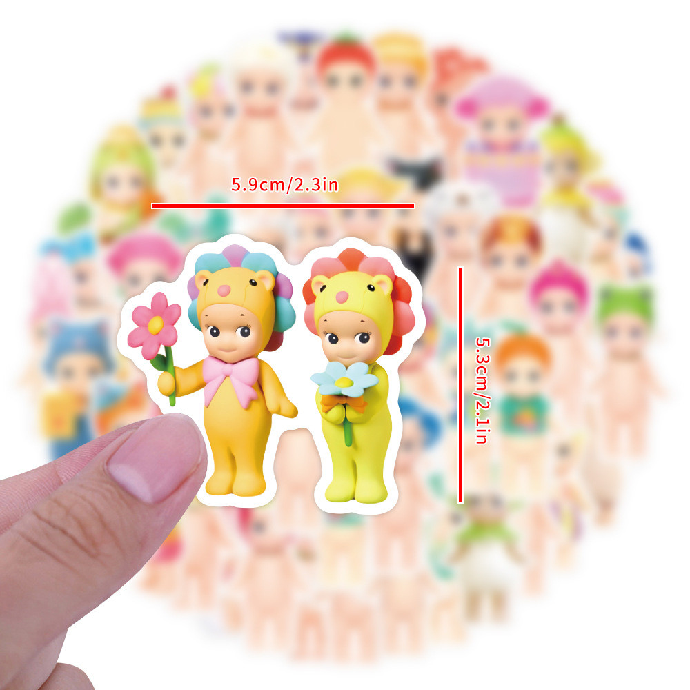 Sonny Angle Series 01 สติ๊กเกอร์ 50 ชิ้น/เซ็ตแฟชั่น DIY สติ๊กเกอร์กันน้ํา Doodle สติ๊กเกอร์
