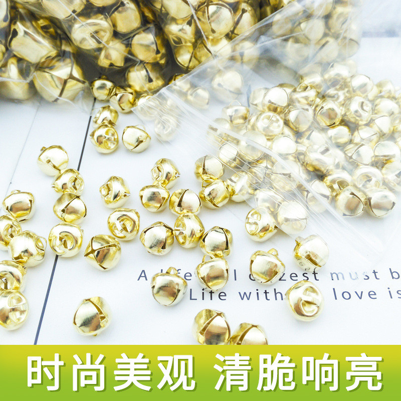 ข้ามระฆัง DIY เครื่องประดับพิธีเปิดทำด้วยมืออุปกรณ์เสริมระฆังเต้นรำทองสัตว์เลี้ยงเครื่องประดับคริสต์มาสวัสดุ