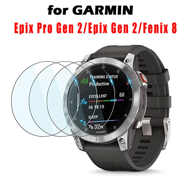 2/5pcs สมาร์ทนาฬิกาป้องกันหน้าจอสําหรับ Garmin Epix Pro Gen 2 51 มม.47 มม.กระจกนิรภัย Anti Scratch ป้องกันฟิล์มสําหรับ Garmin Fenix 8 43 มม./47 มม./53 มม.