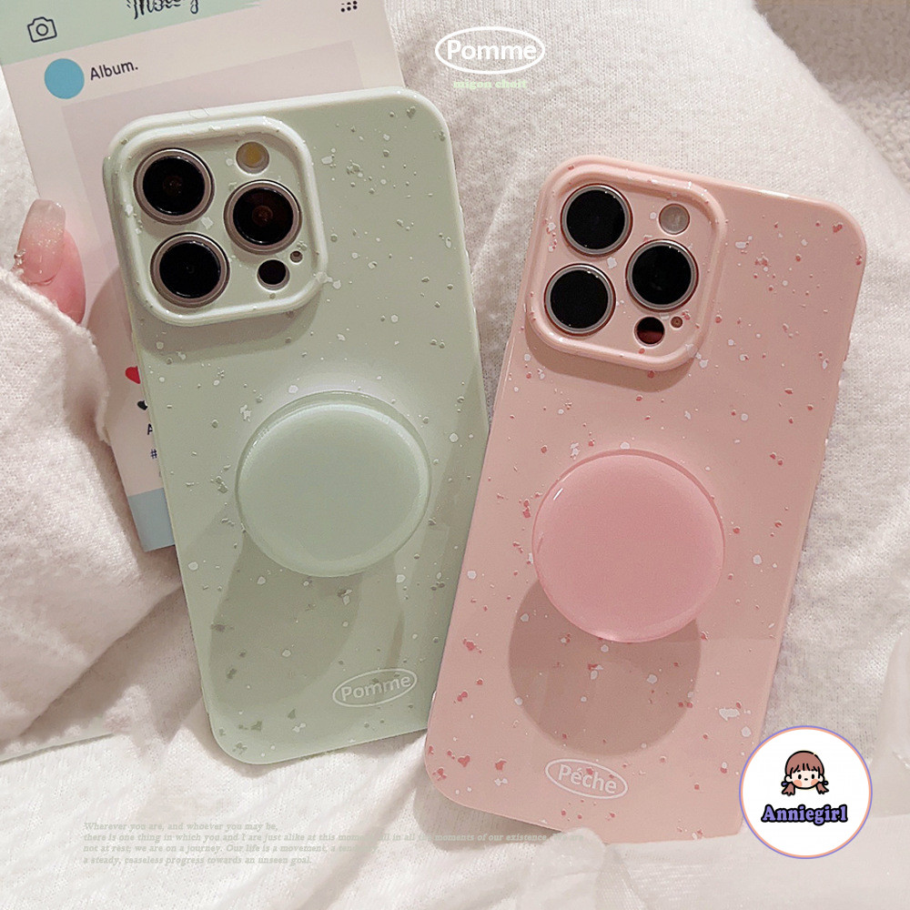 เกาหลีจุดหมึกรอบวงเล็บเคสโทรศัพท์สําหรับ ไอโฟน 11 15 16 มือโปร สูงสุด 16บวก 12 14 13 โปรแม็กซ์ เลนส์ป้องกันสกปรกทนนุ่ม ทีพียู โทรศัพท์ปกหลัง