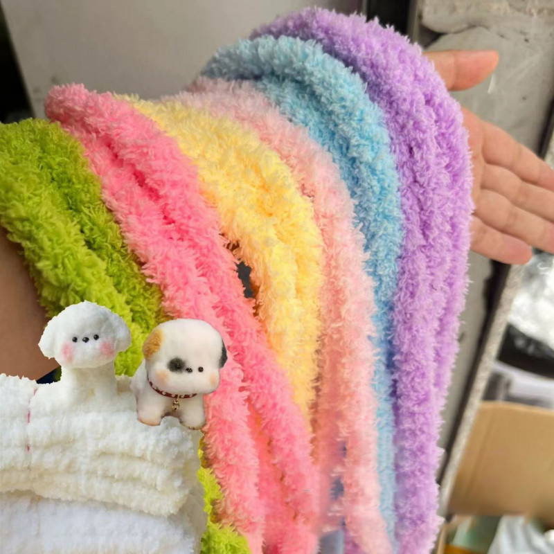 ลวดกำมะหยี่ DIY ลวดขนฟู ลวดกำมะหยี่แบบหนา ยาว 1 เมตร หนา 15 มม ลวดกำมะหยี่ทำตุ๊กตา