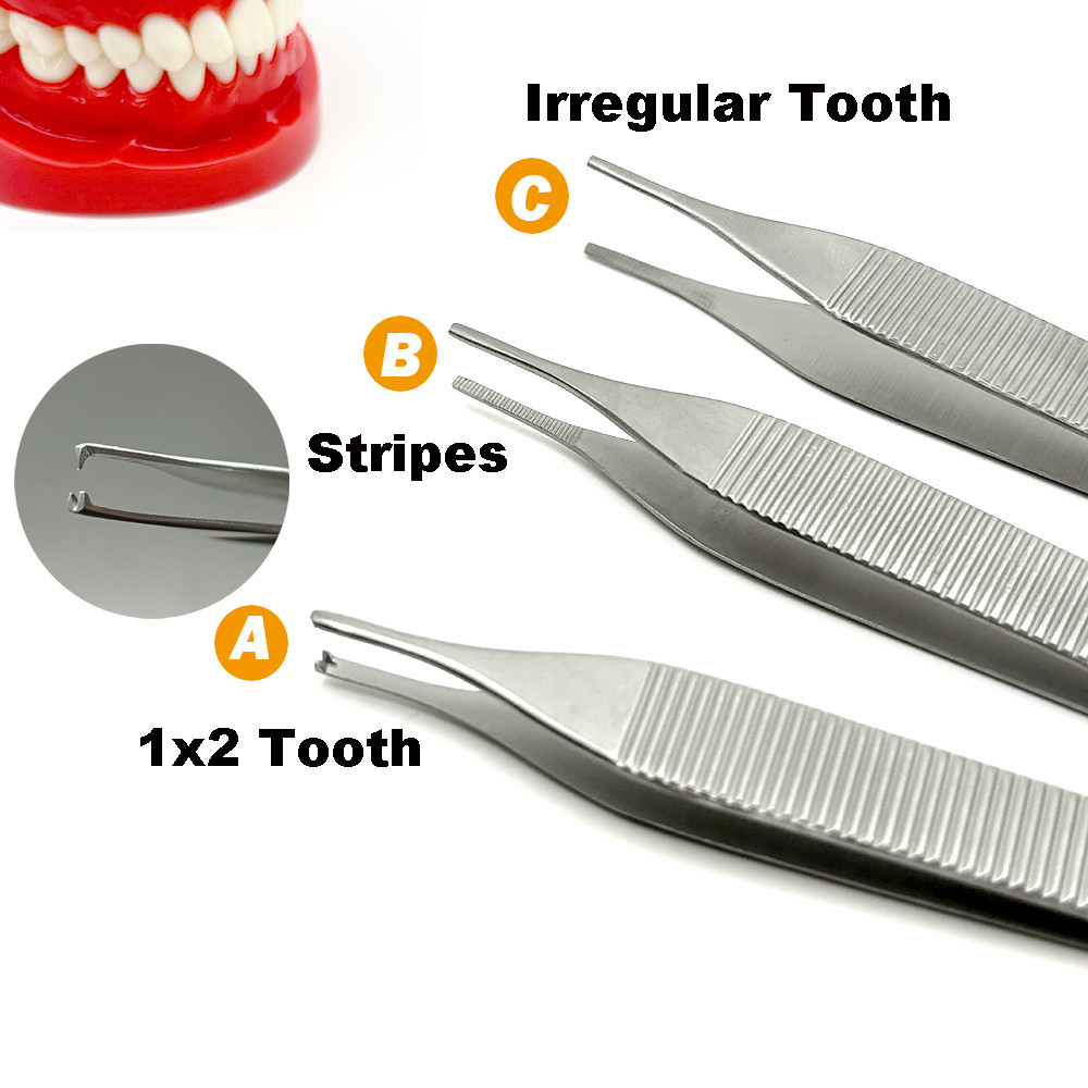 ทันตกรรมเนื้อเยื่อปากคีบทันตกรรม Forcep สกัด Hemostat 1*2 Tweezer Home Organization Forceps Dressing Forceps ทันตกรรมแหนบ