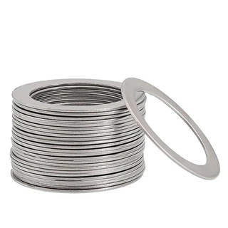 304 ปะเก็นแบนสแตนเลสบางเฉียบ M20M25M28M30M35M40x0.3 * 0.5 * 1 ปะเก็นแบนเส้นผ่านศูนย์กลางภายนอกขนาดเล็ก