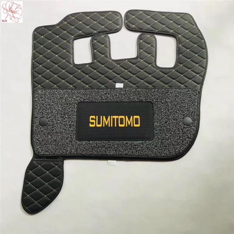 แผ่นปูพื้นรถขุด Sumitomo sh120/200/210-5/A5 240a6เบาะยางปูพื้นแบบพรม