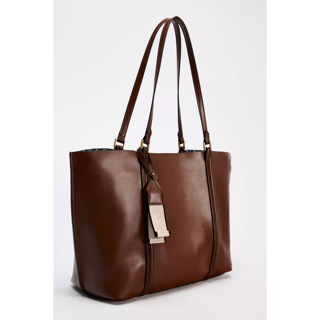 ความจุขนาดใหญ่ Retro Tote กระเป๋าฤดูใบไม้ร่วงฤดูหนาวผลิตภัณฑ์ใหม่แฟชั่น All-Match กระเป๋าช้อปปิ้งทํางาน Commuter Outing ไหล่
