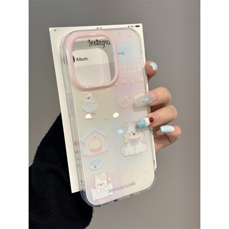 ภาพประกอบสุนัขบ้านเหมาะสําหรับ iPhone16 Apple 15promax เคสโทรศัพท์ 13pro สไตล์ใหม่ 14/12 นุ่ม 11/เปลือกกันกระแทก J3B1