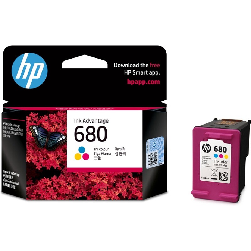 HP ตลับหมึกอิงค์เจ็ท Tri-color รุ่น 680/CO 3 สี