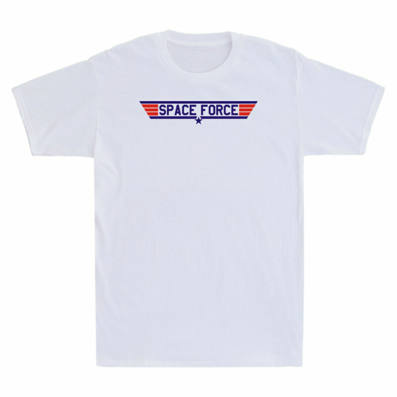 Space Force Funny Aviation Lover Gift Shirt เสื้อยืดผ้าฝ้ายเสื้อยืดแขนสั้น Tee