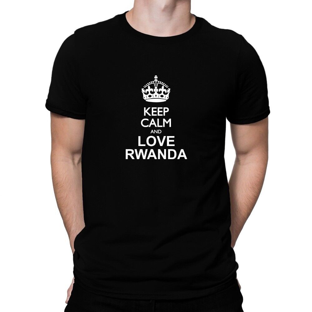 Keep เสื้อยืด Calm And Love Rwanda