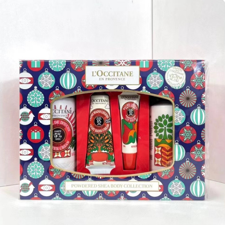 L'OCCITANE Loccitane Sunset Amber Four-piece Shower Gel Body Lotion 250ml Hand Cream 30ml Lip Balm 12ml