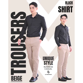 Business Trousers (Expandable Waistband) กางเกงสแลค ทรงกระบอกเล็ก เอวยืดได้