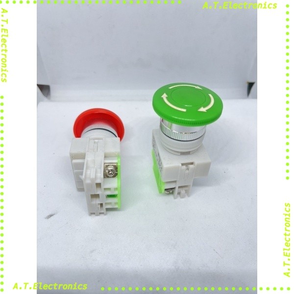 สวิตช์ดอกเห็ดกดหมุนคลายขนาด22-25มิลgf-LAY37.  รุ่นno10a รับไฟถึง660vสินค้าพร้อมส่งราคา25฿