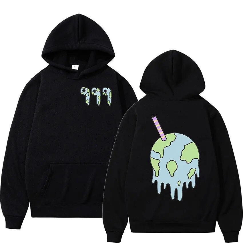 Rapper Juice Wrld กราฟิก Hoodie ผู้ชาย Hip Hop แฟชั่นเสื้อกันหนาว Unisex แขนยาว Casual ขนาดใหญ่ Hooded