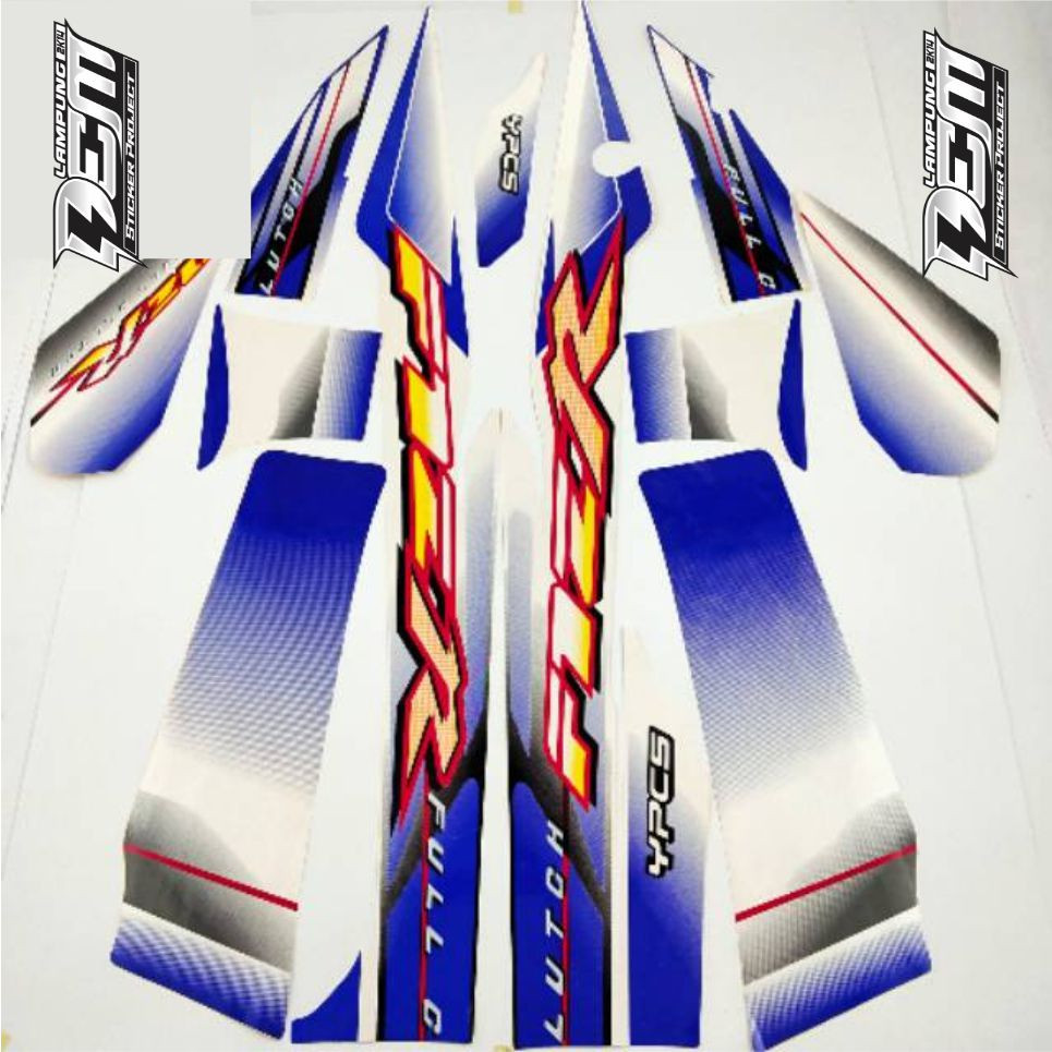 Yamaha fizr f1zr fiz r white blue 2003 triping Sticker และ