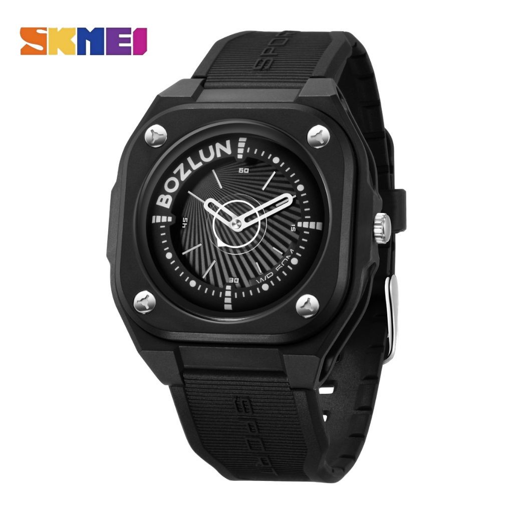Skmei BOZLUN แฟชั่น 5ATM นาฬิกาสปอร์ตกันน้ําสําหรับผู้ชาย/นาฬิกาควอทซ์ผู้หญิง