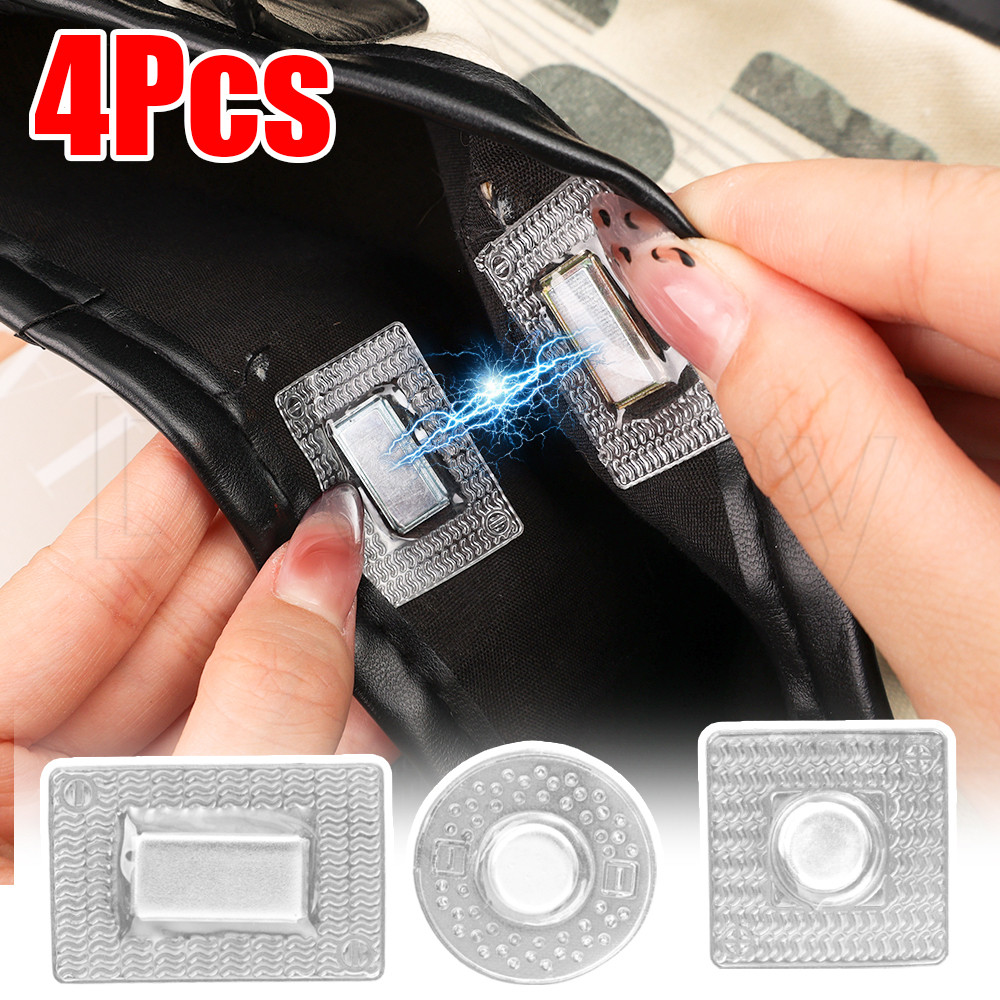 4ชิ้นที่มองไม่เห็นปุ่มโลหะแม่เหล็ก