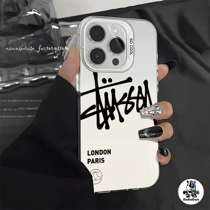 Fashion English Letter เคสไอโฟน11 13 16 ซิลิโคนนุ่มเคสโทรศัพท์ For IPhone 11 12 14 15 Pro MAX 8P 7Plus X XR XS เคสมือถือ