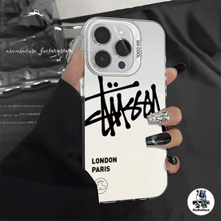 Fashion English Letter เคสไอโฟน11 13 16 ซิลิโคนนุ่มเคสโทรศัพท์ For IPhone 11 12 14 15 Pro MAX 8P 7Plus X XR XS เคสมือถือ