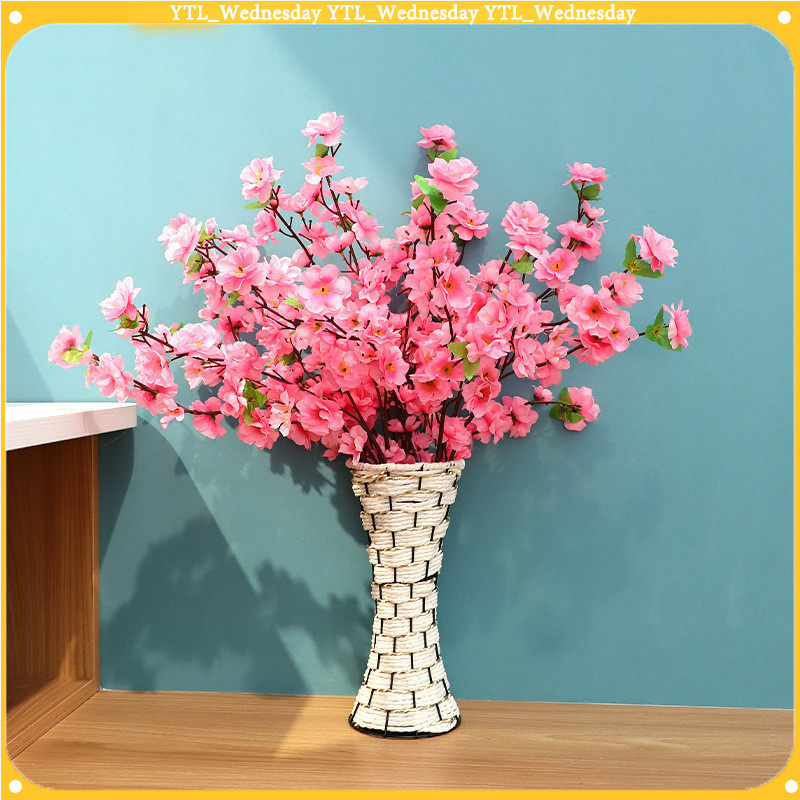 สําหรับตกแต่งบ้าน ขนาด 66 ซม.คุณภาพสูง ช่อดอกซากุระปลอม DIY สําหรับตกแต่ง สําหรับตกแต่งบ้าน และสวนดอกซากุระประดิษฐ์