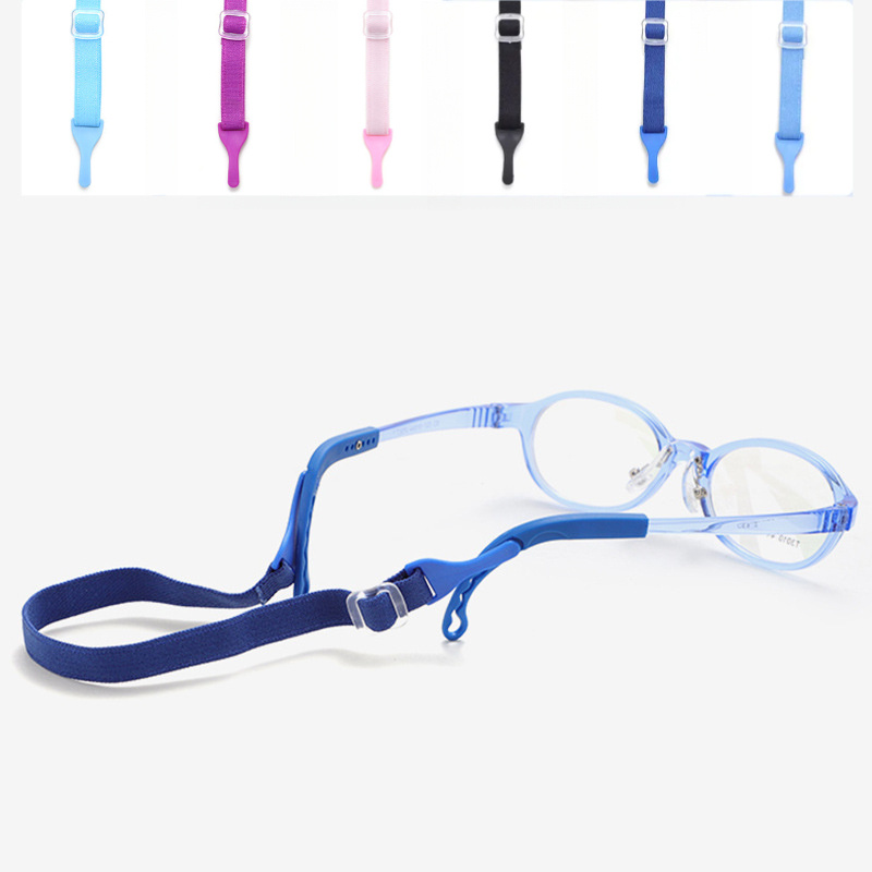 เชือกยางยืดแว่นตาเด็ก, แถบยางยืดแว่นตา, ปรับได้, อุปกรณ์ยึดแบบ สแน็ป-บน แว่นตาป้องกันการหล่น