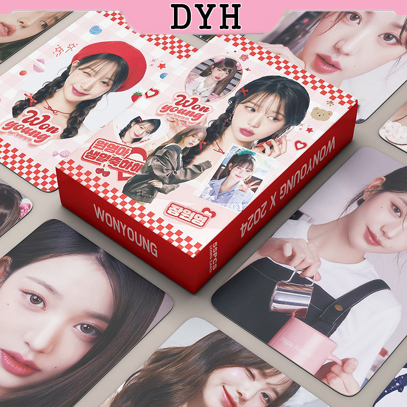 55 ชิ้น/กล่อง IVE WONYOUNG Photocards อัลบั้ม KPOP LOMO การ์ดคอลเลกชัน