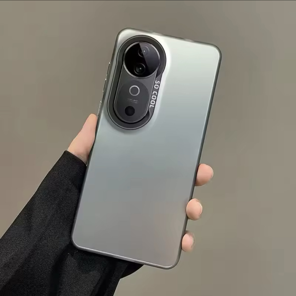 Case For Vivo V40/V40pro/V60lite เคสIMD เคสมือถือ กันกระแทก สีพื้นแบบเงา เปิดกล้องกันปุ่มขอบนิม หลังแข็ง พร้อมส่งในไทย