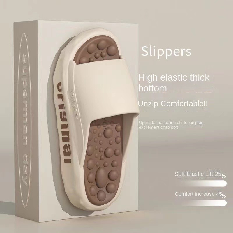 ผู้ชายรองเท้าแตะeva 5.0CM High-Elastic Decompression Anti-Slipรองเท้าแตะกลางแจ้งสบายก้าวบนอึนวดอนุภาคInsol