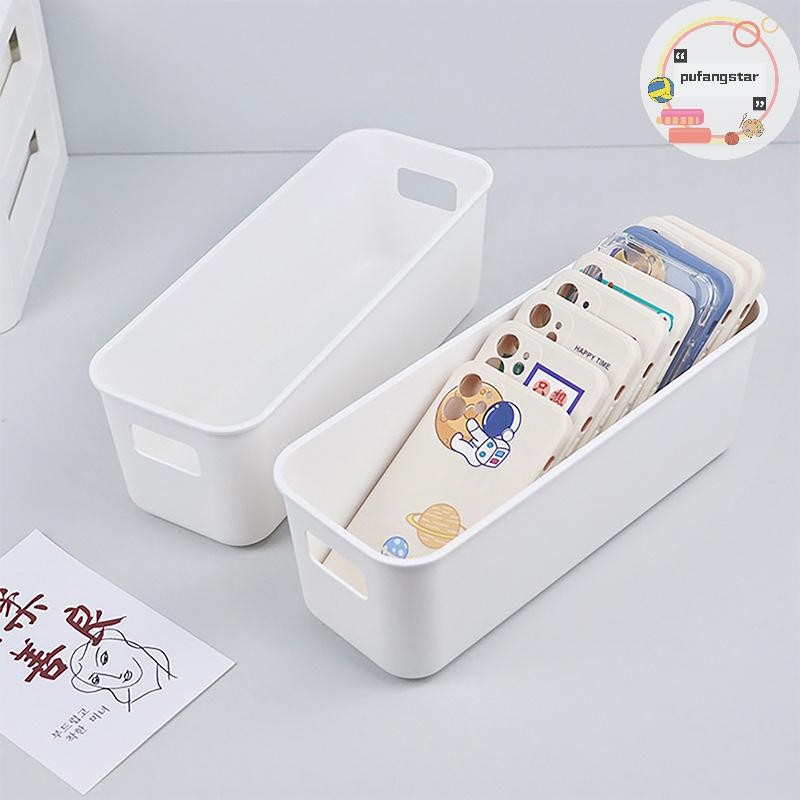 Pufangstar Simple Desktop โทรศัพท์มือถือกรณีกล่องเก็บ al เครื่องสําอาง Organizer กล่องขนาดใหญ่ความจุ Sundries ตะกร้าเก็บ TH