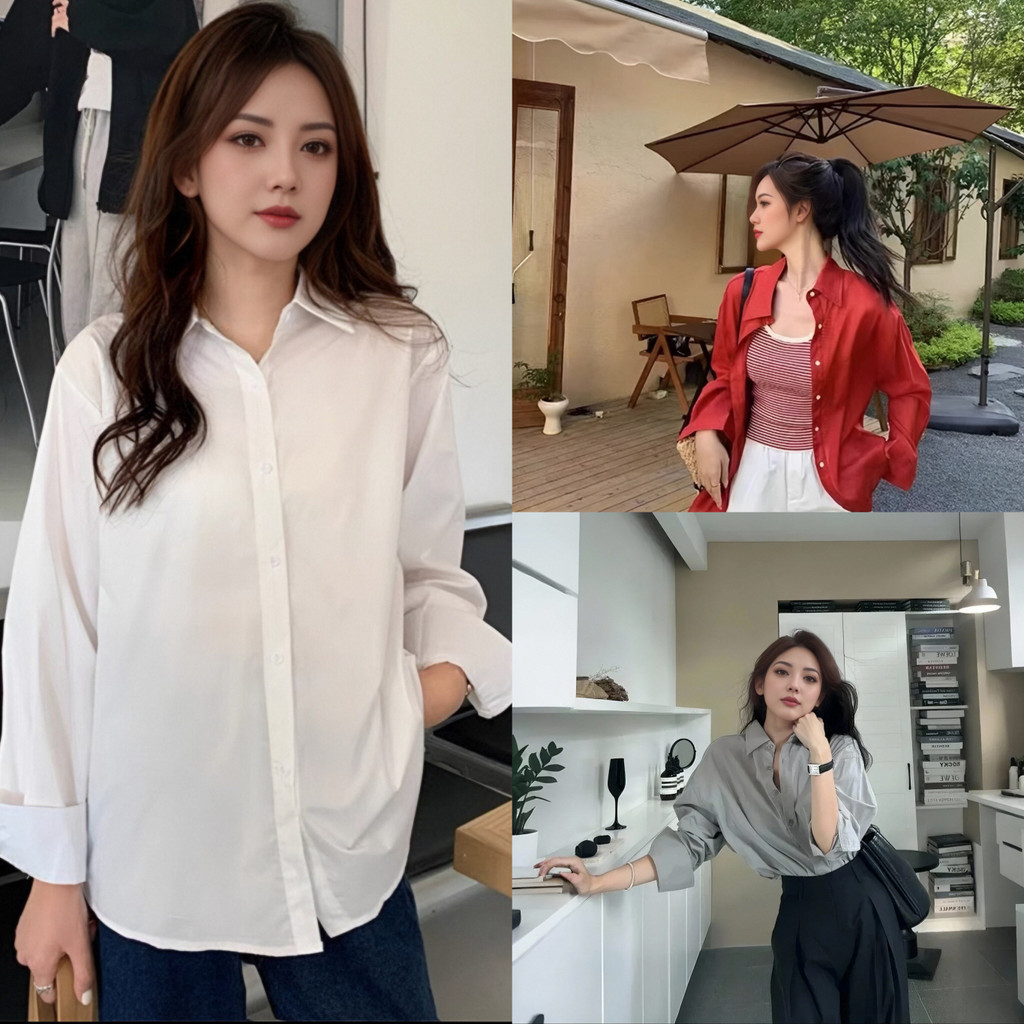 เสื้อเชิ้ตคอปกแขนยาว ดีไซน์สวยทันสมัย สำหรับผู้หญิงที่รักแฟชั่น