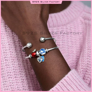 Lilo & Stitch the Aristocats Marie Dumbo Beauty and the Beast Mrs Winnie the Pooh Bear เม็ดเงินแท้ 925 100% ใส่ได้ทั้งผู้หญิงและผู้ชายสวมใส่ ของขวัญวันเกิด ที่ระลึก