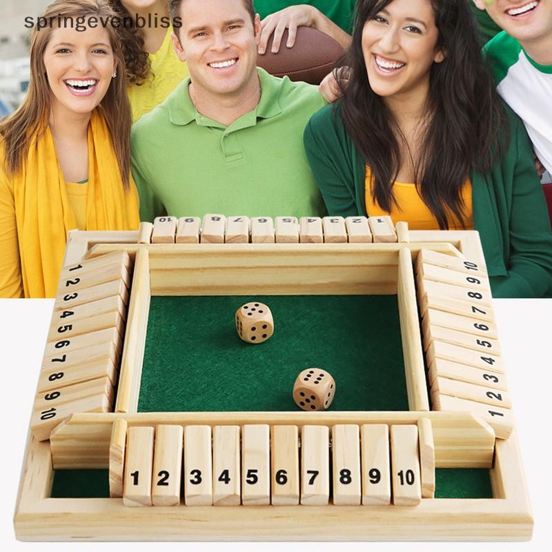 Springevenbliss Deluxe Four Sided Box Board Game Set Toy Dice Party Club เกมดื่มสําหรับผู้ใหญ่ Families Springevenbliss
