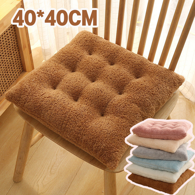 เบาะรองนั่ง หมอนอิง เบาะรองนั่งทรงสีเหลี่ยม ขนาด40x40cm หนานุ่มนั่งสบาย สําหรับตกแต่งบ้าน