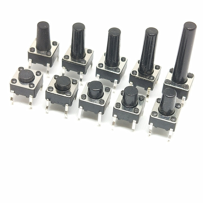 In-line Touch Switch 4-Pin Micro-Action Button 4P 6 * 6 * 10/11/12/13/13.5/14/15/17/18MM