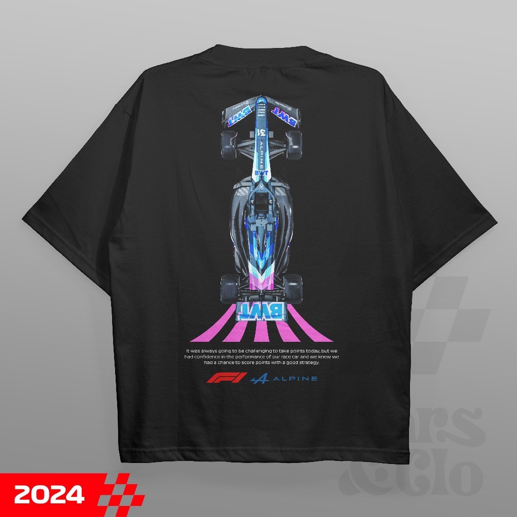 Cars and Clo - F1 Team McLaren, Alpine, Haas Team, RedBull, Aston Martin Blueprint T-Shirt Black