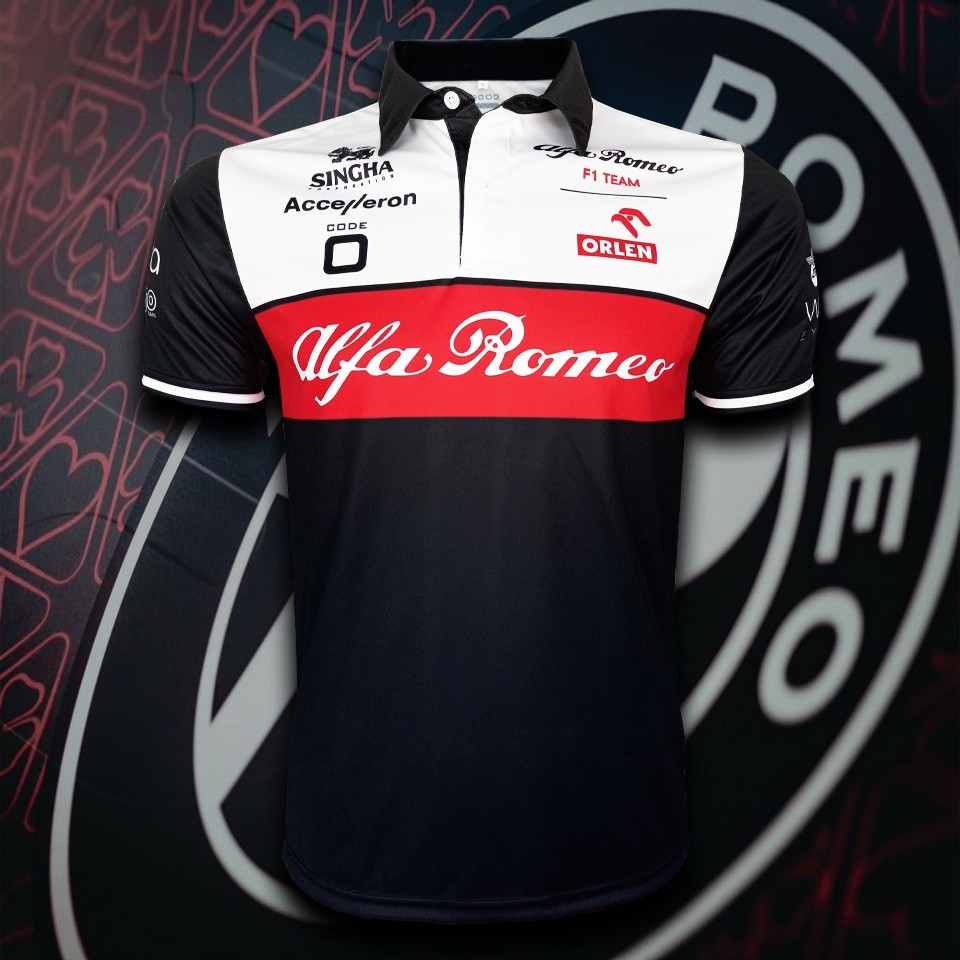 Polo Formula 1 Polo Formula 1 เสื้อทีม Alfa Romeo