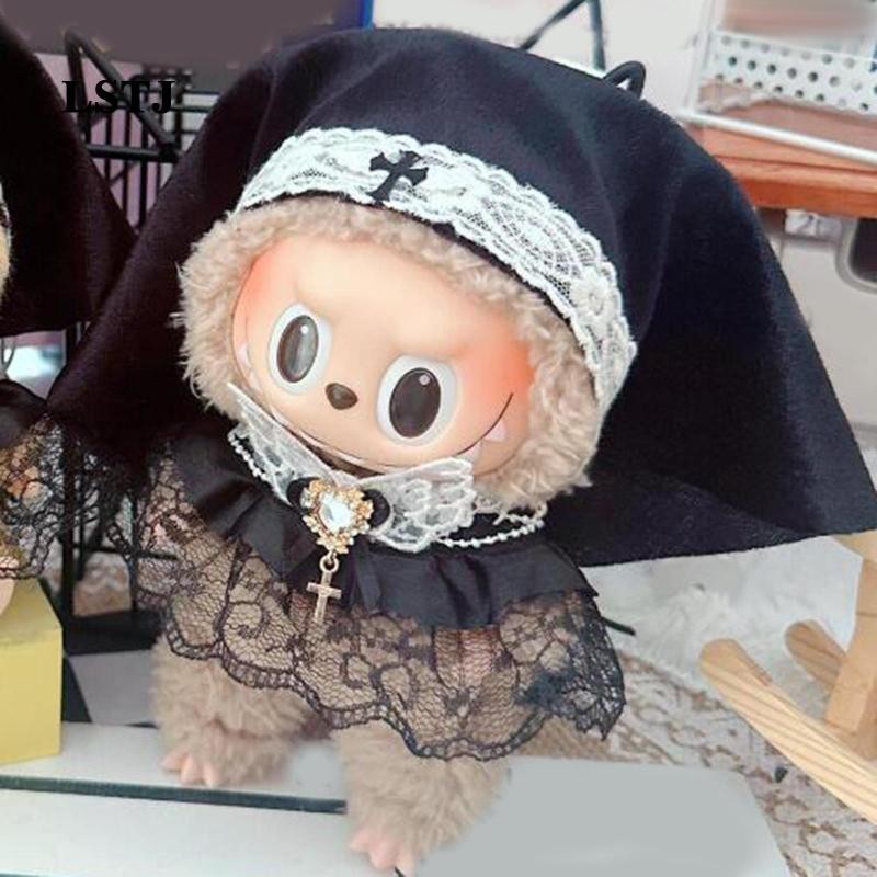 [Lstjj] ชุดตุ๊กตาแม่ชีเสื้อผ้าหมวกตุ๊กตาอุปกรณ์เสริมตุ๊กตา DIY ของเล่นตุ๊กตาเสื้อผ้าสําหรับ 6.69 นิ้วตุ๊กตา