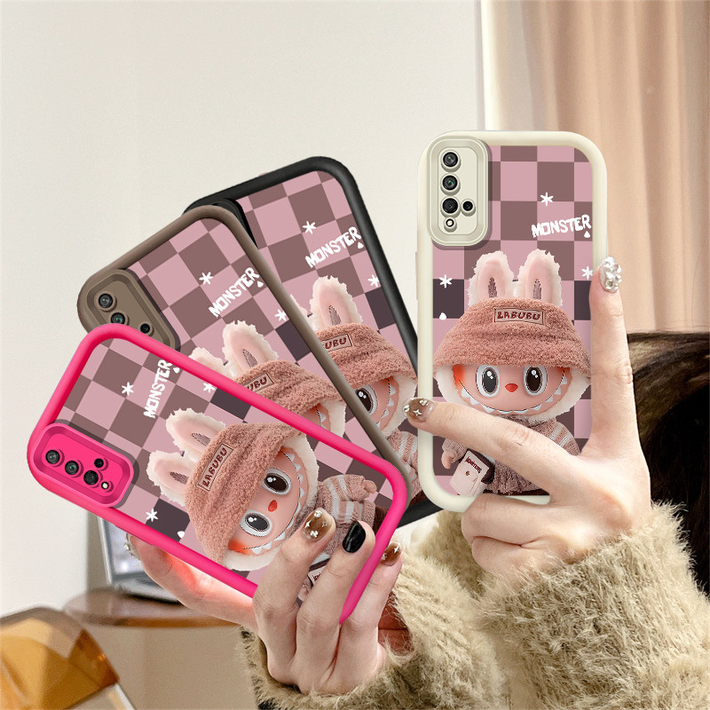 น่ารัก LABUBUเคสโทรศัพท์สําหรับHuawei Y6P Y7A Y7 Pro Y7 Prime Y9 2019 Y9 Prime Nova 5t 6se 7i P30 P30 Pro Honor X9A X9Bแฟชั่นFall-Proofกรณี