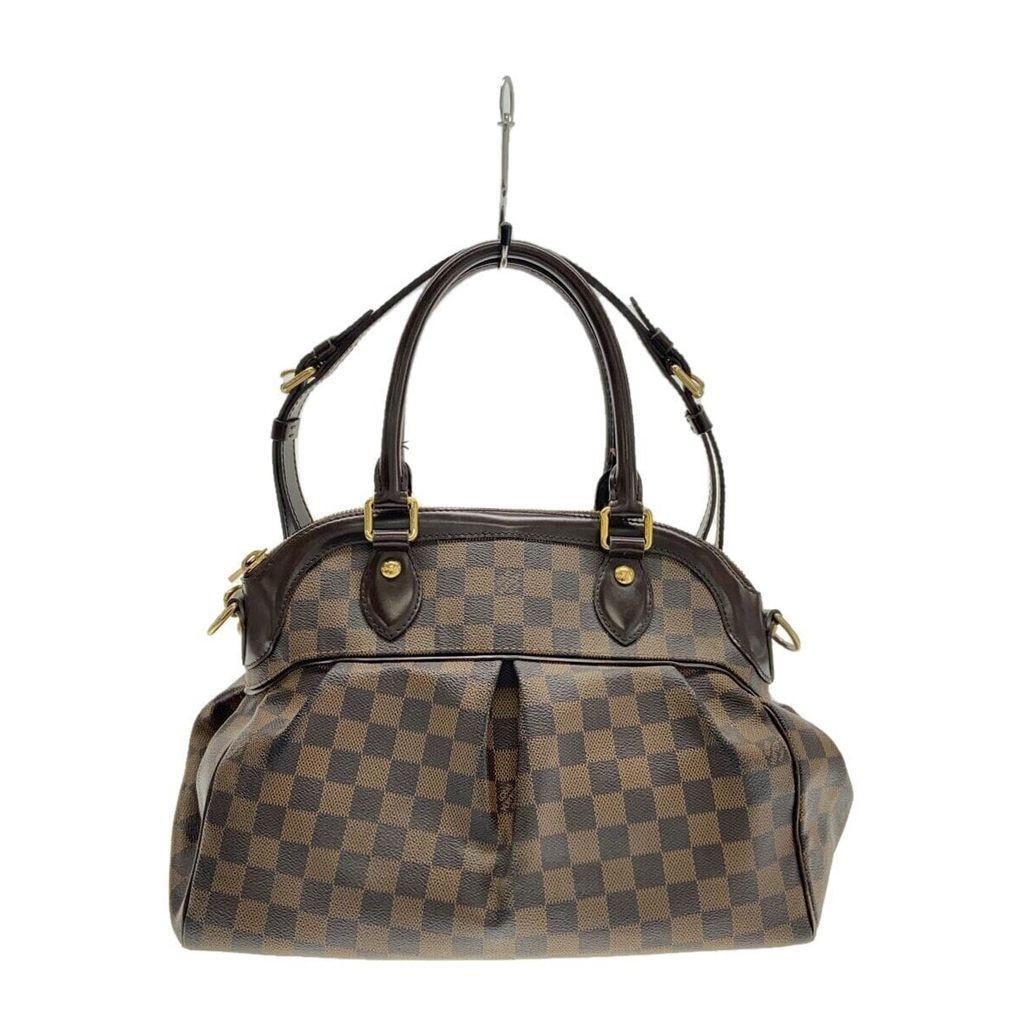 Louis VUITTON Damier Ebene Brown กระเป๋าถือ PVC Trevi PM_Damier Eben_BRW BRW ส่งตรงจากญี่ปุ่นมือสอง
