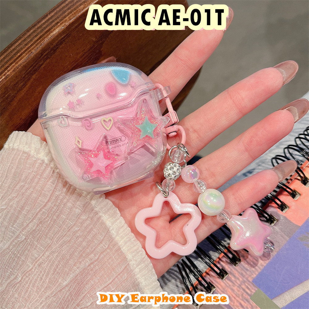 สําหรับ ACMIC AE-01T Casing Case Soft Silicone Headphone Case DIY การ์ตูนน่ารัก
