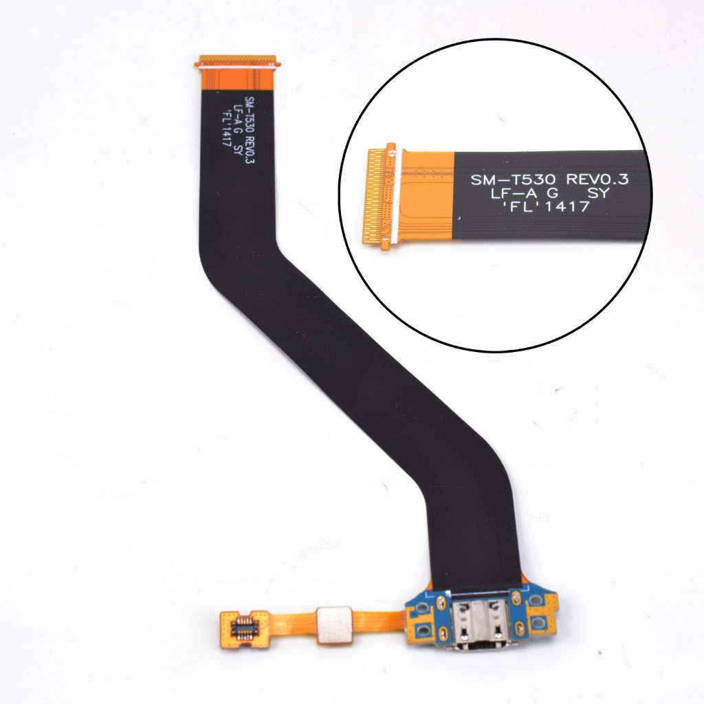 Samsung Galaxy Tab 4 10.1 " ( T530 T531 T535 ) สายชาร์จข้อมูล USB + ไมโครโฟนไมโครโฟน Flex Cable Ribb